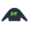 Essential Fleece Mock-Neck Crew Sweatshirt