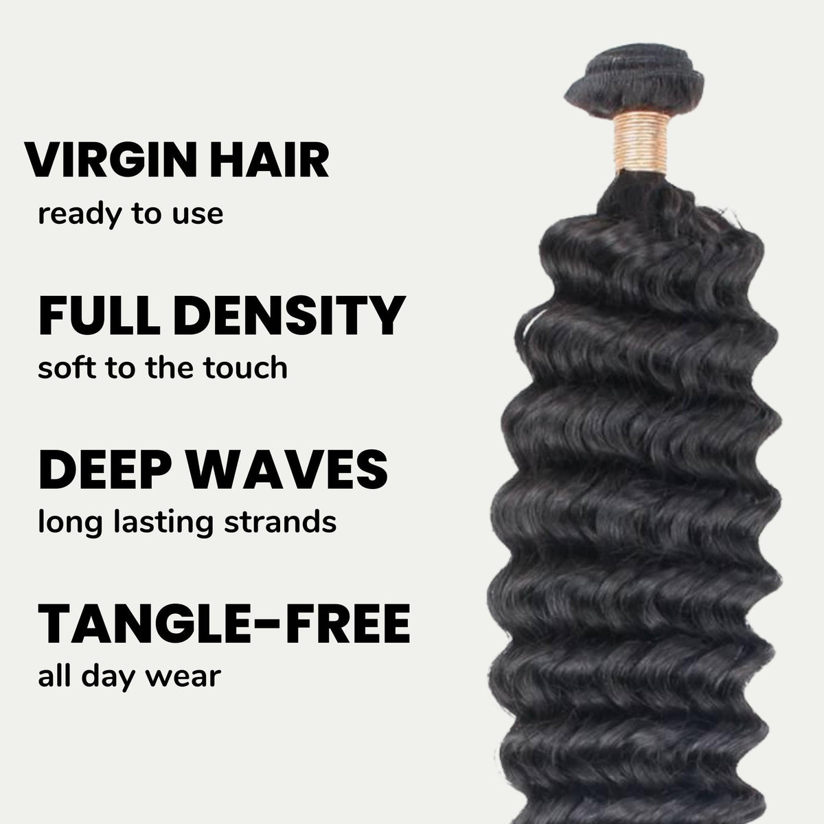 Deep Wave 100% Human Hair Bundles