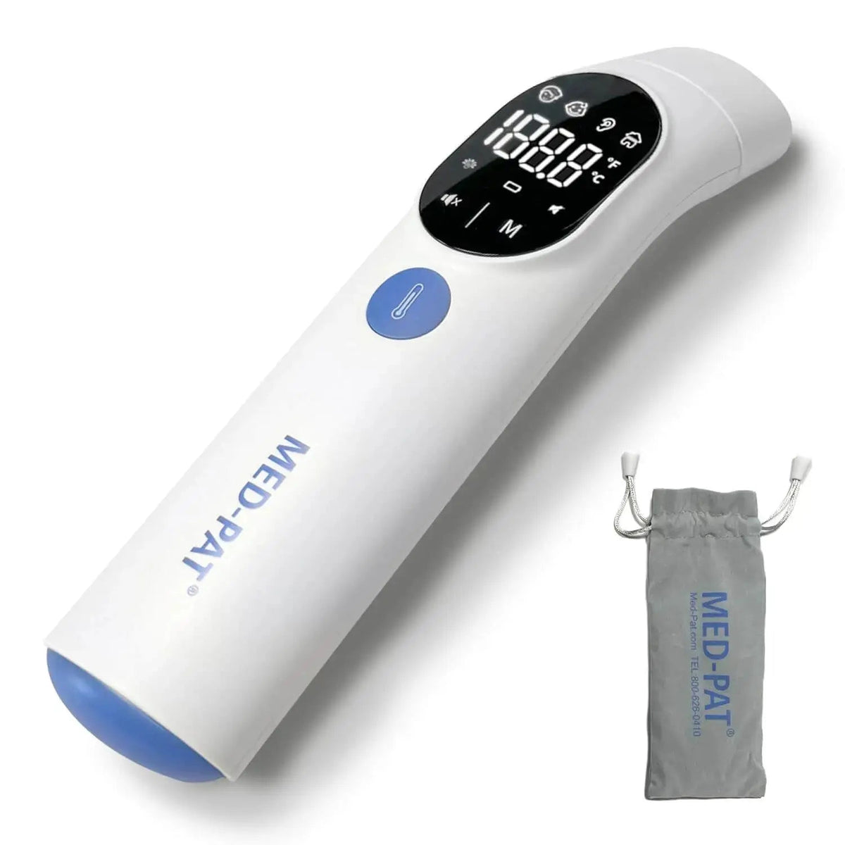 Med-Pat TH-1 Digital Infrared Thermometer – 4-in-1 Ear & Forehead | FDA Cleared