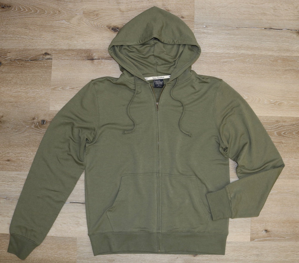 Men's Eco-Smart Full-Zip Bamboo Viscose Hoodie